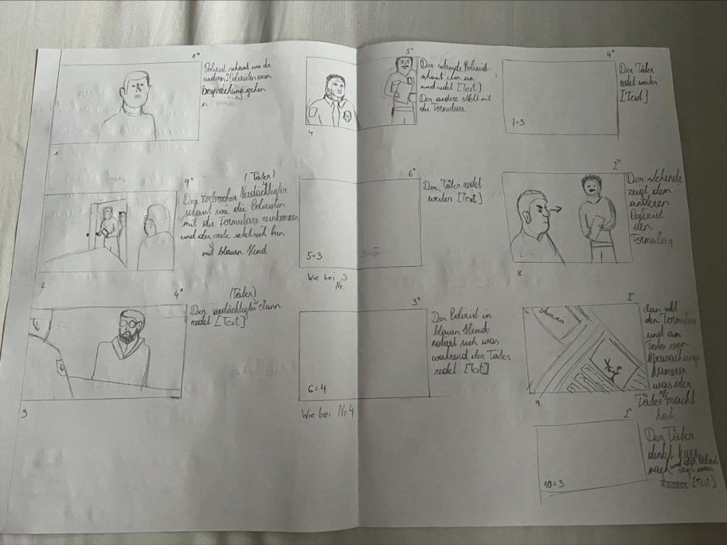 Storyboard Fargo Seite 1 — Einstellungen 1 bis 10